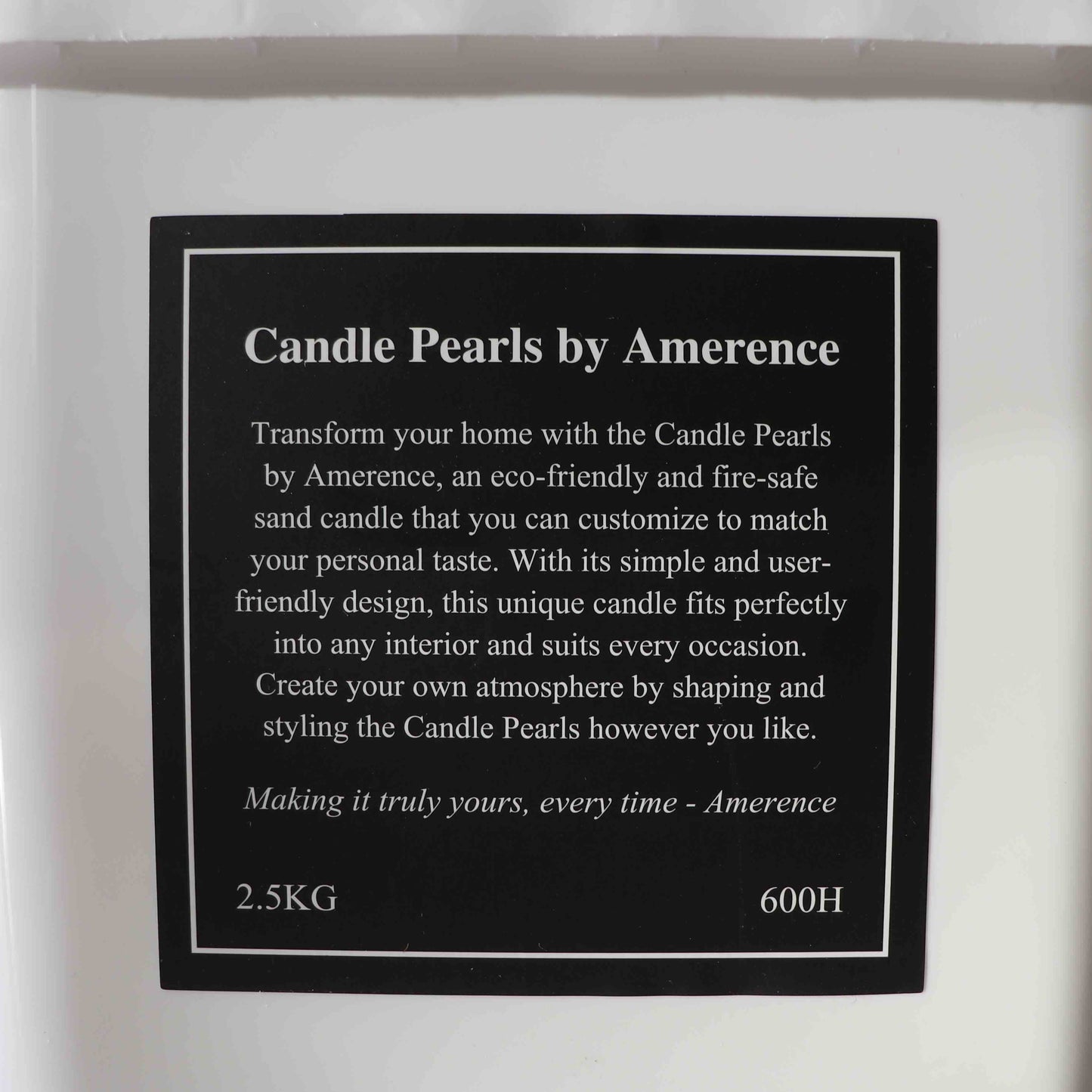 Fresh White Candle Pearls 2.5KG + Wicks