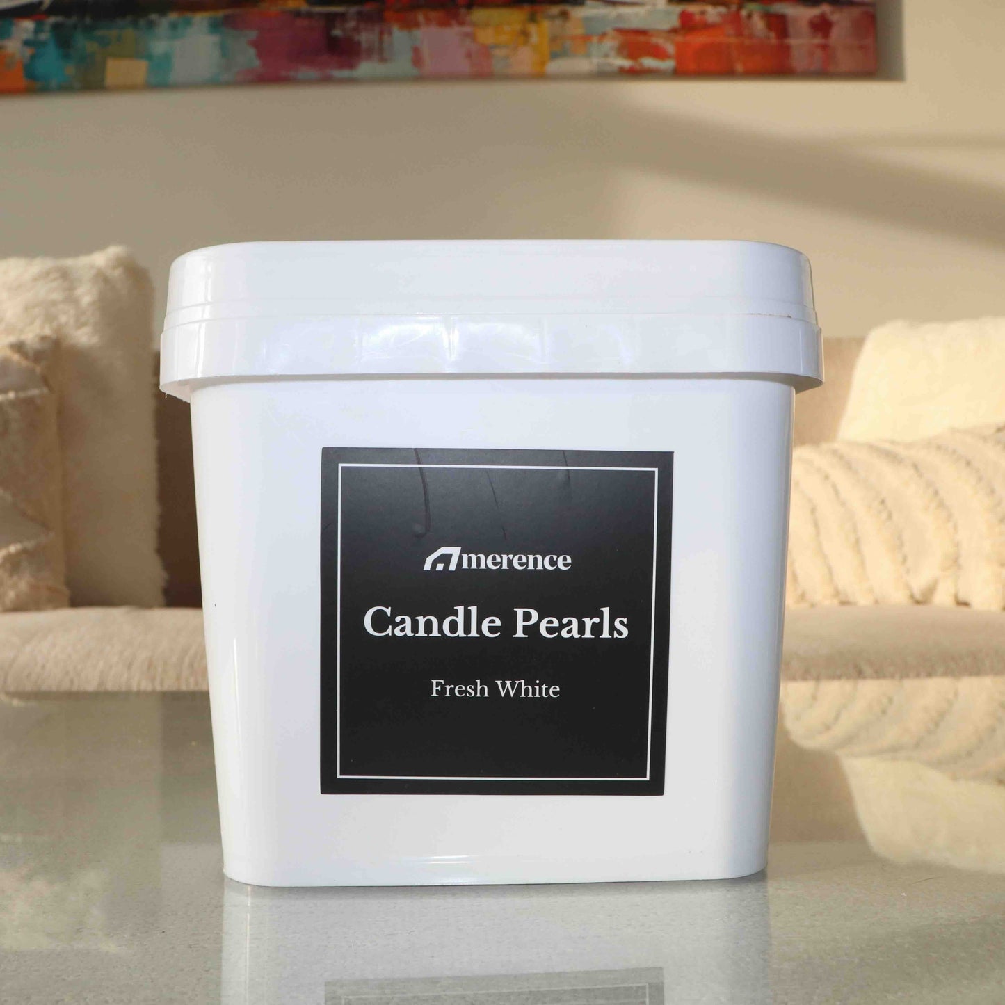 Fresh White Candle Pearls 2.5KG + Wicks